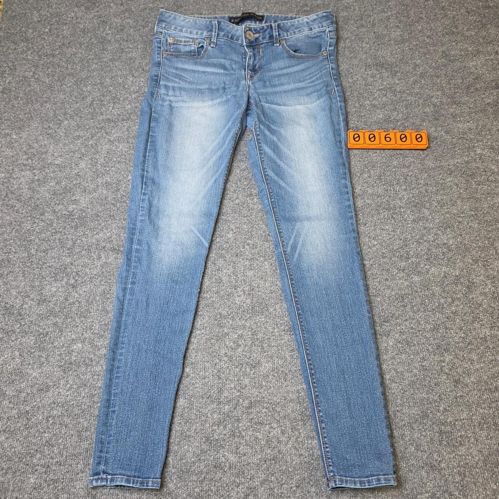 Express Jeans Women's Low Rise Skinny Blue Denim Legging Stella Size 6